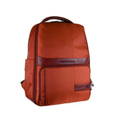 Piquadro - Zaino in tessuto da viaggio e porta PC 14', Arancione